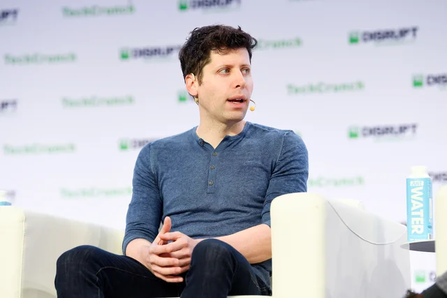 Архивная фотография генерального директора OpenAI Сэма Альтмана на TechCrunch Disrupt